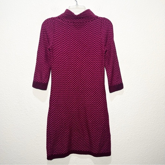 Boden Merino Wool Blend Knit Dartmouth Tunic Cowel Neck Dress Mod Texture - Picture 9 of 13